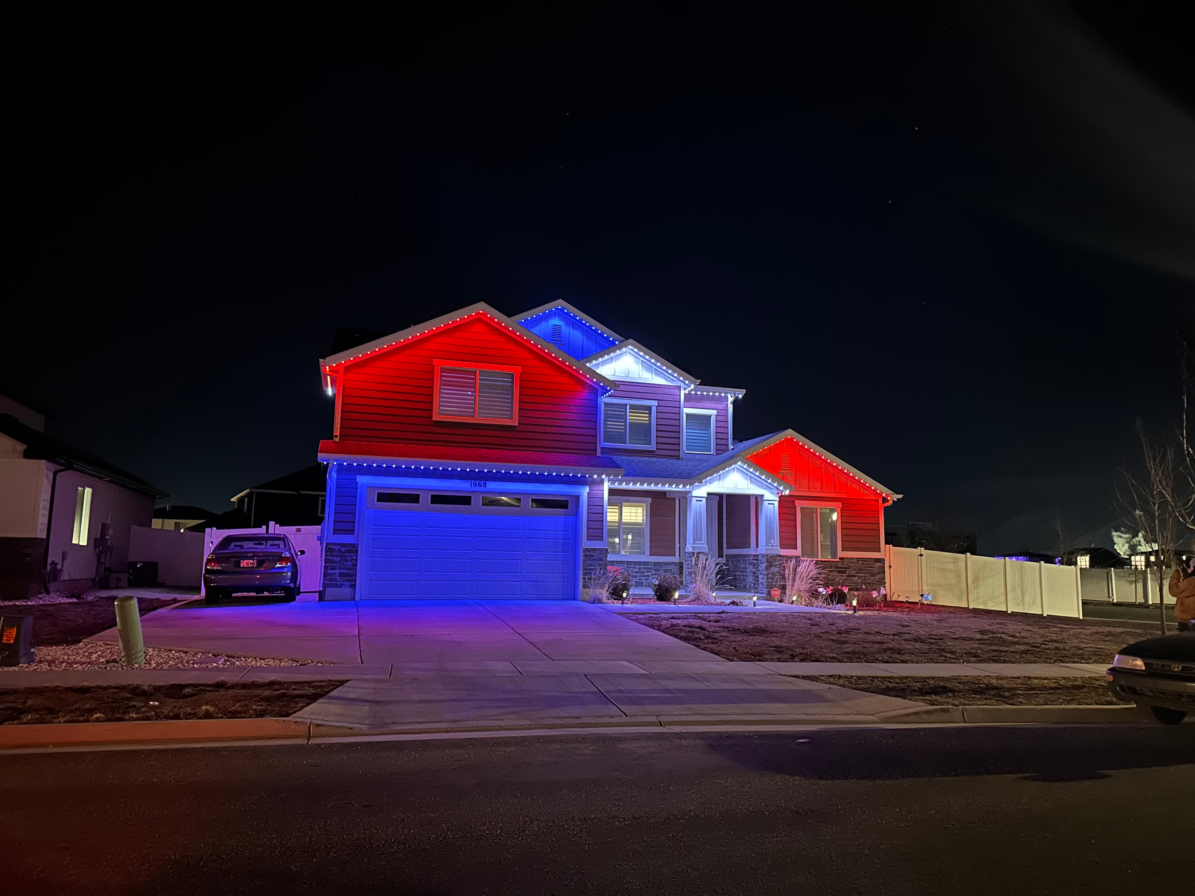 Exterior lighting install